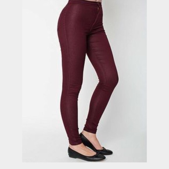 American Apparel Easy Jeans Burgundy - Picture 3 of 4